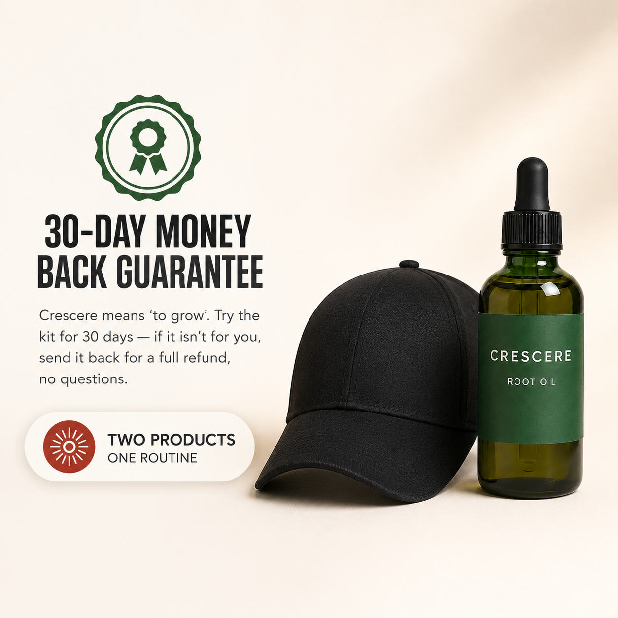 Crescere Complete Routine — Red Light Cap + Root Oil