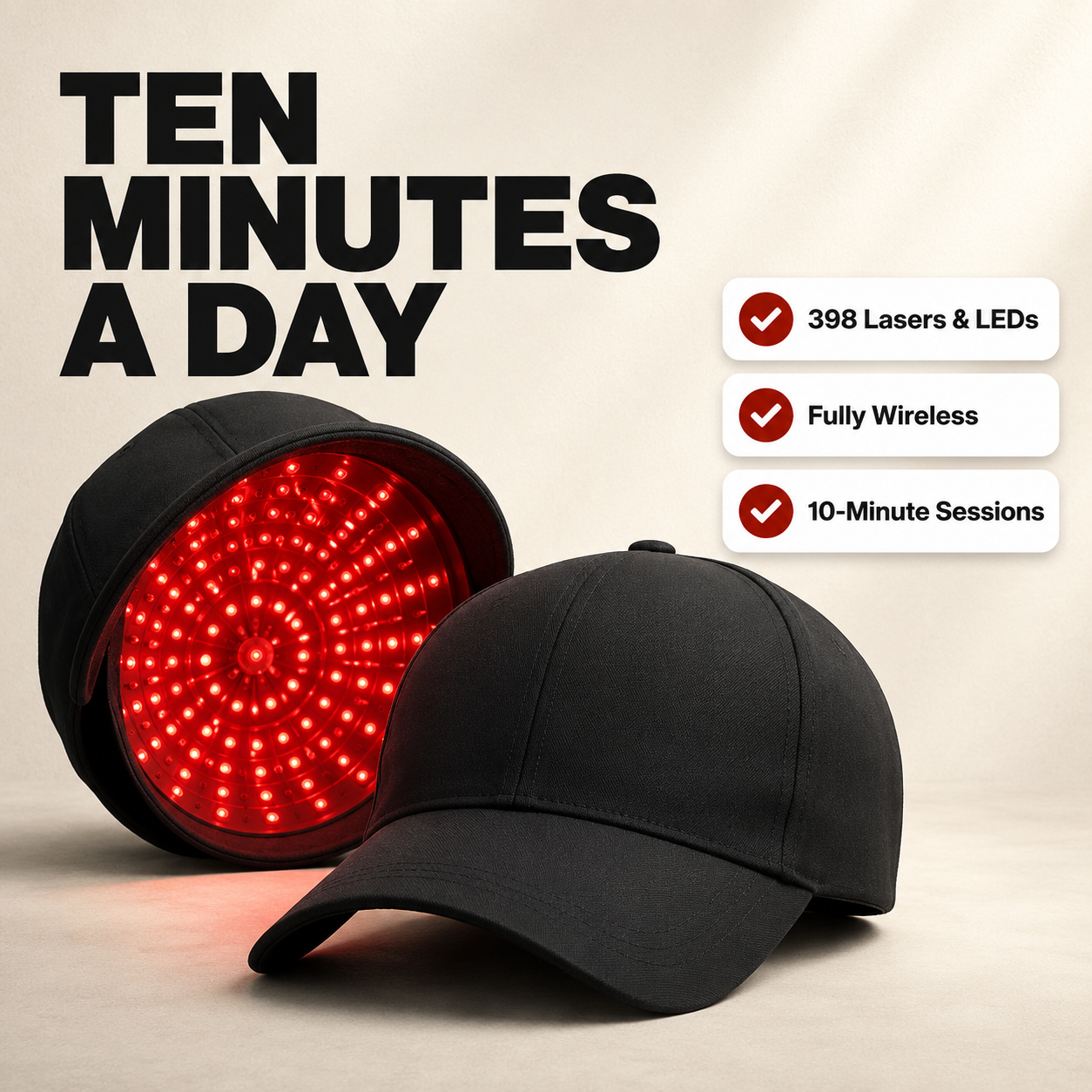 Crescere™ Red Light Hair Cap