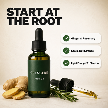 Crescere Root Oil — Ginger & Rosemary Scalp Growth Serum