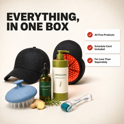 Crescere The Full Set — 5-Piece Red Light & Scalp Care Routine
