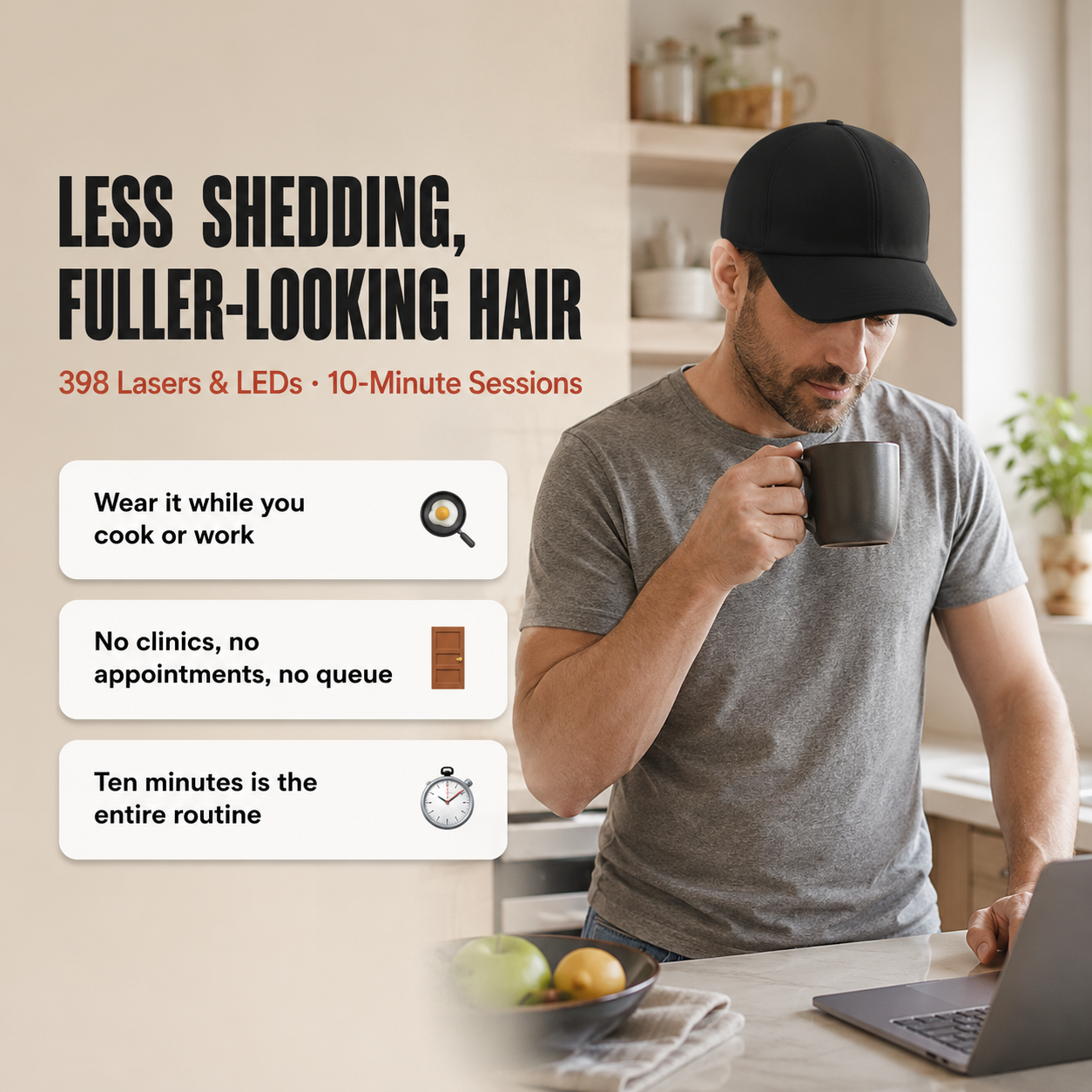 Crescere™ Red Light Hair Cap