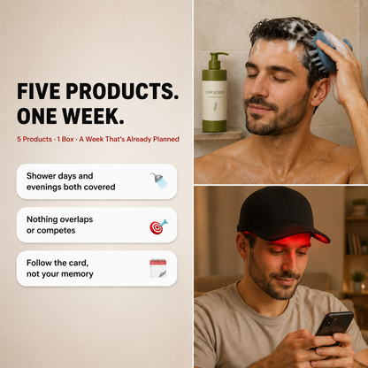 Crescere The Full Set — 5-Piece Red Light & Scalp Care Routine