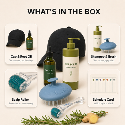 Crescere The Full Set — 5-Piece Red Light & Scalp Care Routine