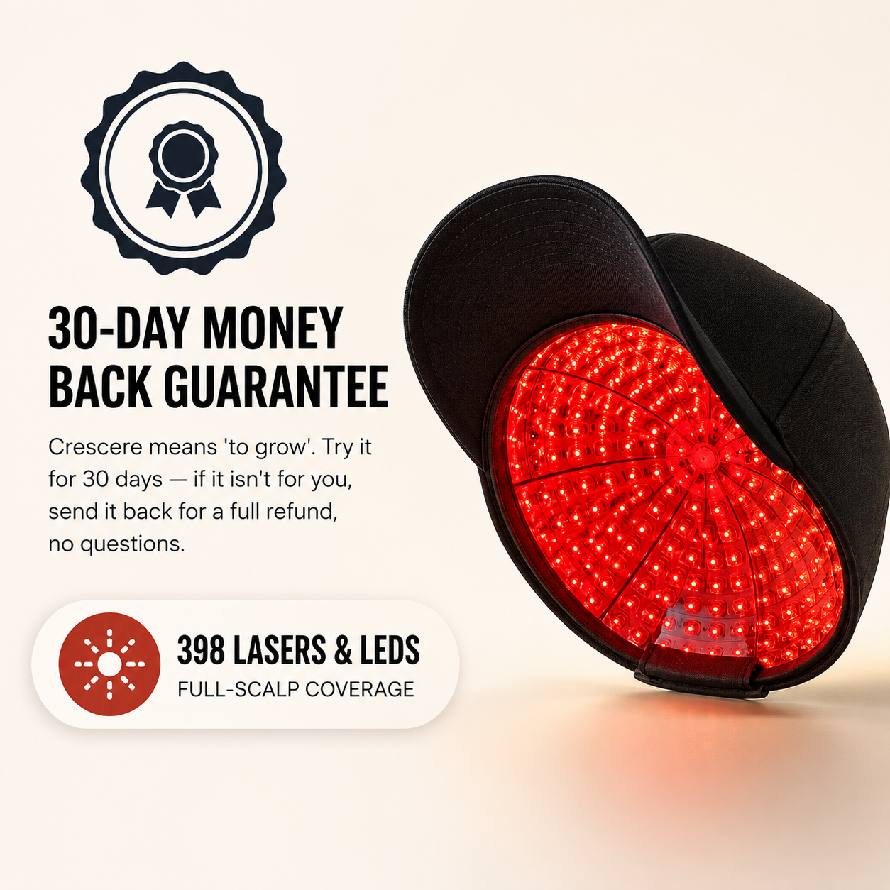 Crescere™ Red Light Hair Cap