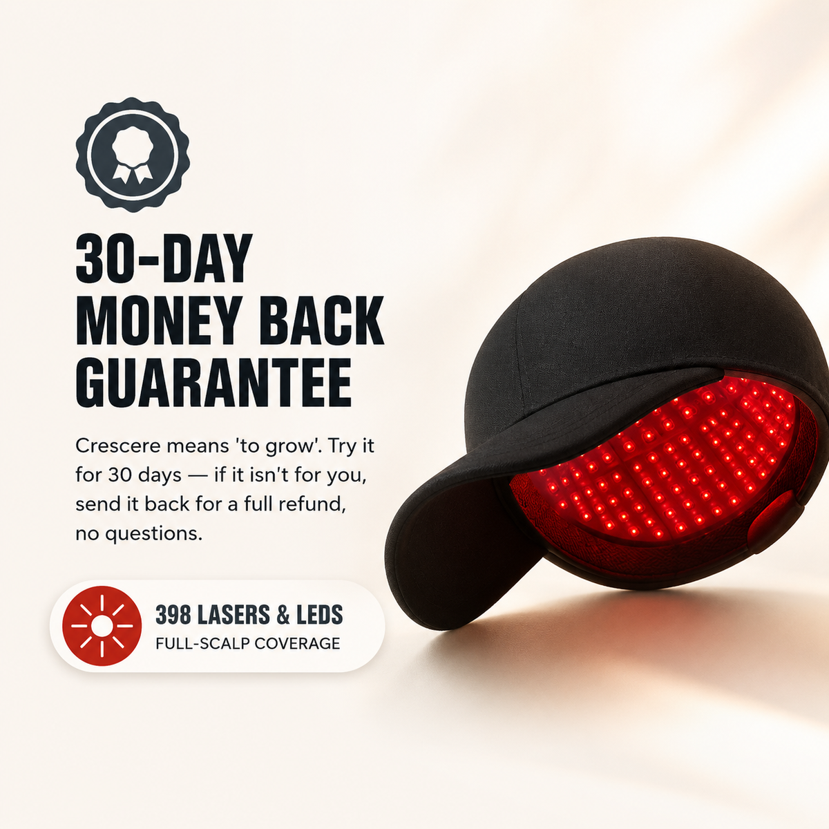 Crescere™ Red Light Hair Cap.